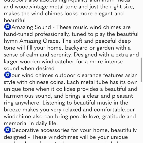 WindChimes for Outside,30"Memorial WindChime with 24Copper Tubes & 16Copper Bell - Picture 7 of 7